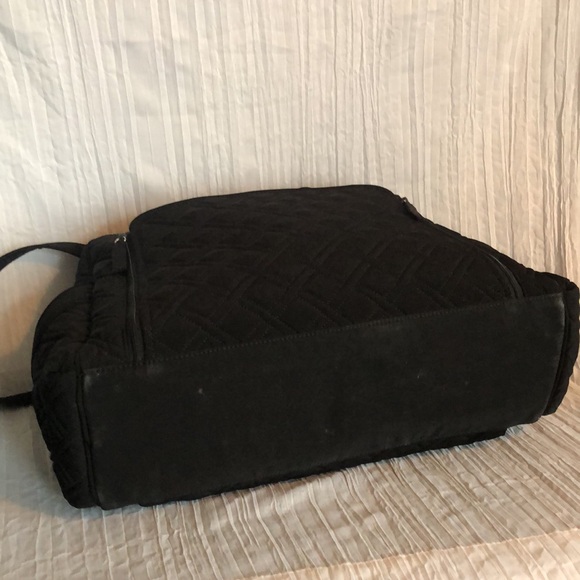 VERA BRADLEY Katalina SZ XL black yellow weave pattern diaper baby bag - Picture 6 of 16